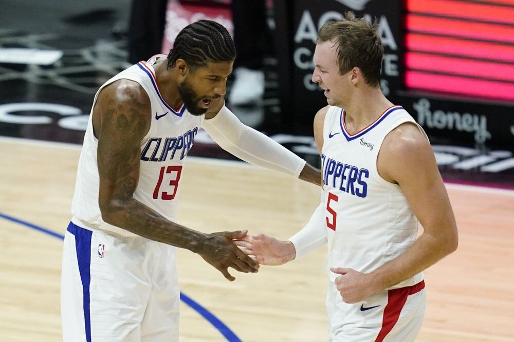 Paul George and Luke Kennard